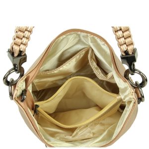 Women's Large 3D Flower Studded Hobo Tote Shoulder Bag - Image 2