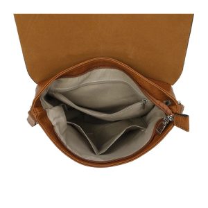 Casual Flap Closure Handbag Top Zip Simple Shoulder Crossbody Bag - Image 7