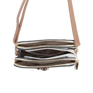 Floral Prints Handbag Double Ring Tassel Shopper Lightweight Shoulder Crossbody Bag - Image 6