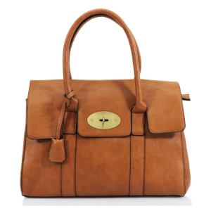 Large Fashion Design Twist Lock Tote Handbag Hobo Shopper Shoulder with Crossbody Strap