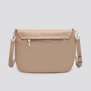 Gold Bee Top Flap Lightweight PU Leather Shopper Mult-Pockets Handbag Shoulder Crossbody Bag - Image 3