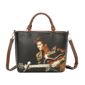 Ladies Rock n' Roll Elvis Presley Handbag Shoulder Timeless Fashion with Crossbody Strap - Image 2