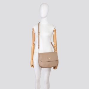 Gold Bee Top Flap Lightweight PU Leather Shopper Mult-Pockets Handbag Shoulder Crossbody Bag - Image 5