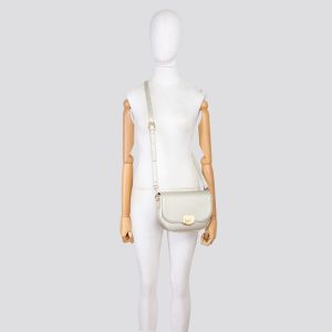 Full Flap Gold Buckle Lightweight PU Leather Shopper Multi-Pockets Handbag Shoulder Crossbody Bag - Image 5