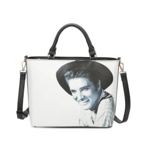 Ladies Rock n' Roll Elvis Presley Handbag Shoulder Timeless Fashion with Crossbody Strap - Image 1