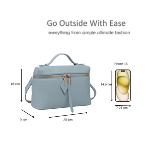 Ladies Lightweight Casual Messenger Dual Zipper Shopper Travel Handbag Shoulder Crossbody Bag - Image 2
