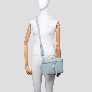 Ladies Lightweight Casual Messenger Dual Zipper Shopper Travel Handbag Shoulder Crossbody Bag - Image 7