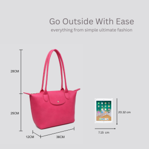 Double Handle Roomy Tote Hobo Bag - Image 3