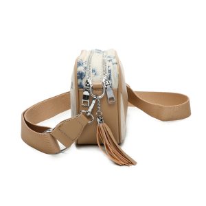 Denim Style Camera Messenger Crossbody Bag - Image 4