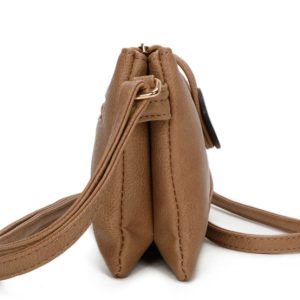 Big Button Slim Handbag Crossbody Bag - Image 5