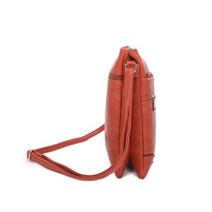 Slim Double Compartments Multi Pockets Crossbody Bag - Image 5
