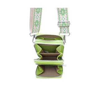 Lightweight Smartphone Tipple Zip Crossbody Bag - Image 5