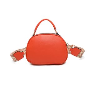 Front Zip Pocket Double Compartments Canvas Cross-body Bag - Image 5