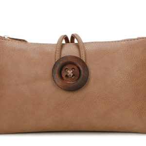 Big Button Slim Handbag Crossbody Bag - Image 1