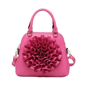 3D Flower Design Handbag Tote Shoulder Bag