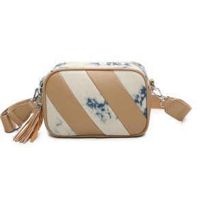 Denim Style Camera Messenger Crossbody Bag - Image 1
