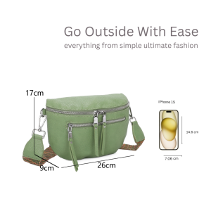 Lightweight Tassel Sling Bag with Wide Strap Crossbody Bag - Image 3