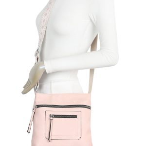 Casual Slim Messenger Sling Crossbody Bag With Canvas Strap - Image 2