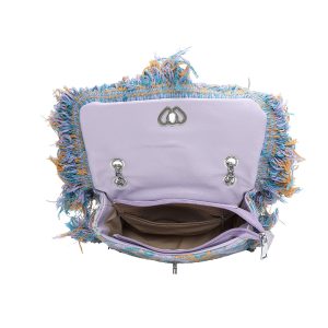 Canvas Handbag Stylish Fashionable Shoulder Bag with Chain Strap - Image 2