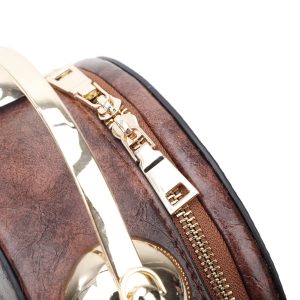 Vintage Clock-Looking Round Shoulder Bag - Image 6