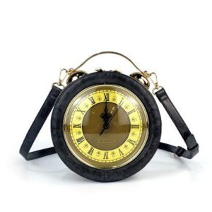Vintage Clock-Looking Round Shoulder Bag - Image 1