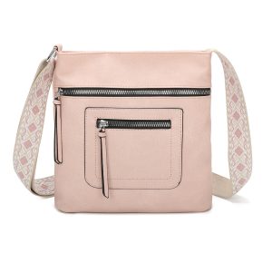 Casual Slim Messenger Sling Crossbody Bag With Canvas Strap