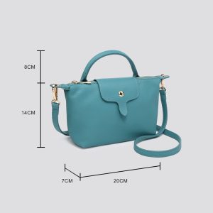 Small Roomy Shoulder Bag with Detachable Crossbody Strap - Image 5