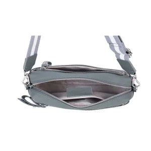 Metal Accents Genuine Leather Rectangular Crossbody Bag - Image 6