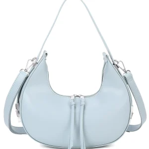 Decorative Tassel Smooth Curved Shoulder Handbag - Image 1