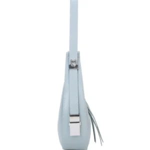 Decorative Tassel Smooth Curved Shoulder Handbag - Image 4