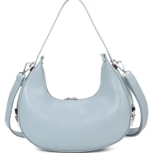 Decorative Tassel Smooth Curved Shoulder Handbag - Image 5