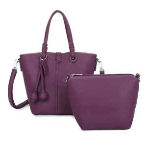 Leaf Tassel 2n1 Bucket Tote Shoulder Bag