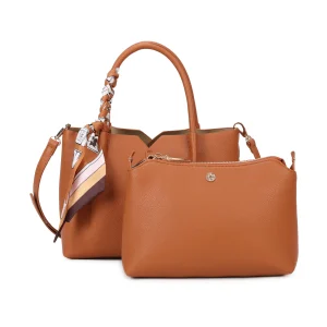 Detachable Scarf Removable Pouch Magdot Tote Handbag
