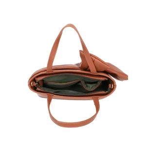 Large Bow Design Crossbody Shoulder Tote Handbag - Image 5