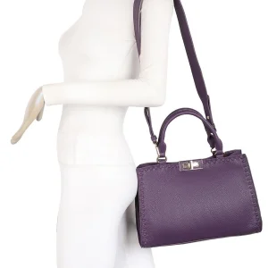 Structured 2n1 Shoulder Handbag with Matching Clutch - Image 6