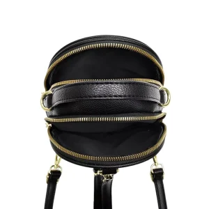 Casual Multiple Zippers Travel Bag Mini Backpack Purse - Image 4