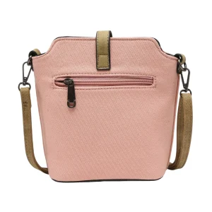 Star Design Embellished Canvas Crossbody Shoulder Bag - Image 3