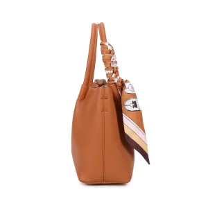 Detachable Scarf Removable Pouch Magdot Tote Handbag - Image 4