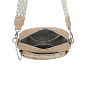 Faux Leather Crossbody Bag with Front Pocket Pouch - Image 7