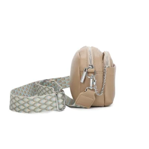 Faux Leather Crossbody Bag with Front Pocket Pouch - Image 5