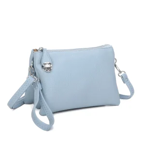 Multi-Compartment Zipper Closure Crossbody Bag - Image 3