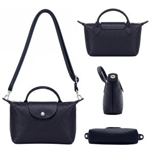 Italian Leather Top Handle Mini Crossbody Shoulder Handbag - Image 3