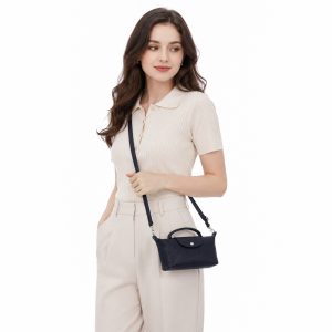 Italian Leather Top Handle Mini Crossbody Shoulder Handbag - Image 4