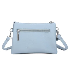 Multi-Compartment Zipper Closure Crossbody Bag - Image 5