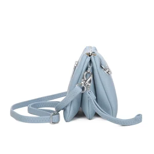 Multi-Compartment Zipper Closure Crossbody Bag - Image 4