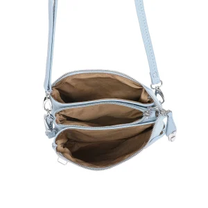 Multi-Compartment Zipper Closure Crossbody Bag - Image 7