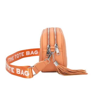 Fashion Tassel Detail Adjustable Strap Shoulder Crossbody Handbag - Image 3