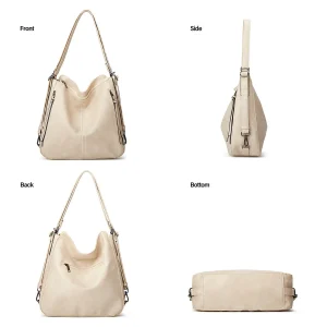 3-Piece Tote Handbag Set Matching Crossbody and Wristlet - Image 3