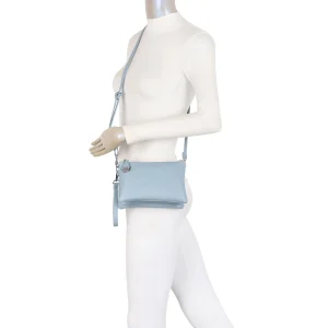 Multi-Compartment Zipper Closure Crossbody Bag - Image 8