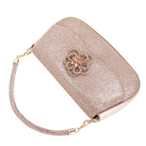 Decorative Flower Rhinestone Embellished Evening Clutch Bag - Image 5